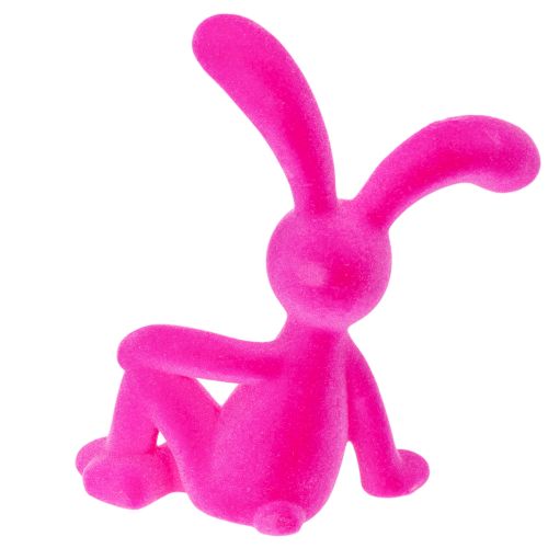 Product Decorative sitting rabbit as a spring decoration highlight for living room or office, 22cm, 2 pieces