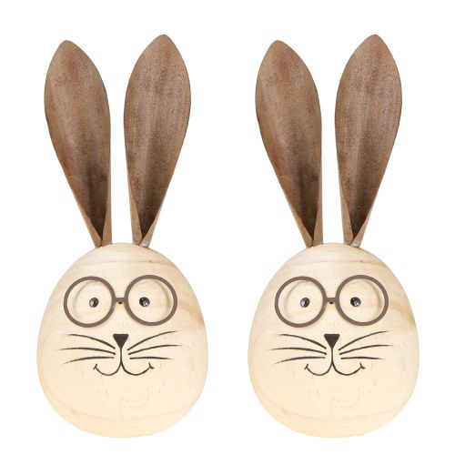 Product Decorative rabbit with a humorous design, a friendly eye-catcher, 19cm, 2 pieces