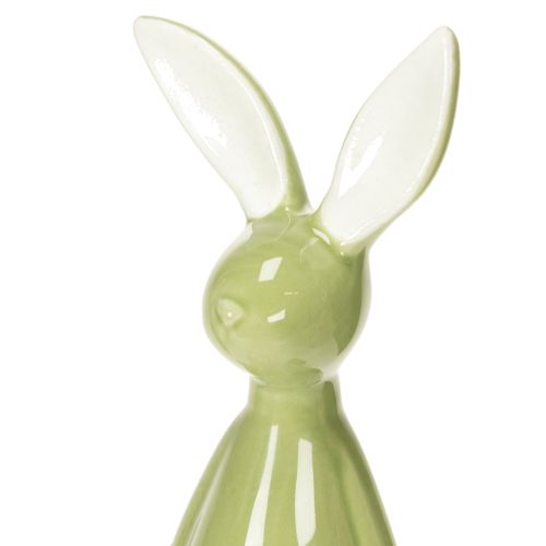 Product Ceramic Easter Bunny Decorative Shelf Sitter for a Cheerful Atmosphere, 22cm, 2 Pieces