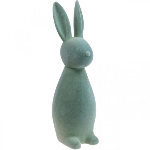 Decorative Bunny Decorative Easter Bunny – 2nd Choice – Flocked Grey-Green H47cm