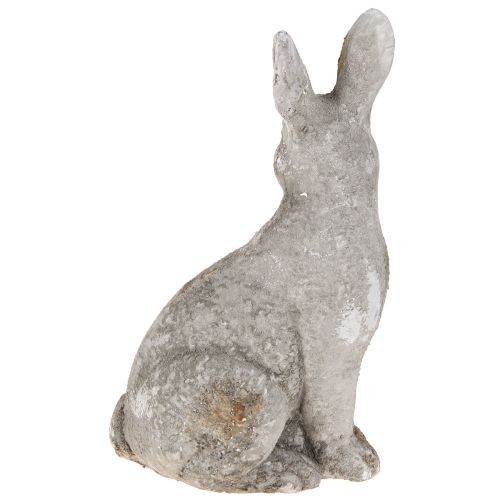Product Sitting Easter Bunny Ceramic Antique Grey 13×10×22cm