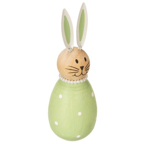 Product Decorative rabbit figurines in an egg design for spring-like home decor, 12cm, 3 pieces