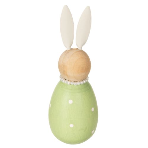 Product Decorative rabbit figurines in an egg design for spring-like home decor, 12cm, 3 pieces
