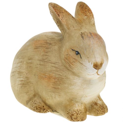Floristik24 Bunny made of ceramic nature 8.5cm x 12cm 3pcs