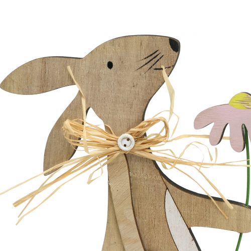 Floristik24 deco figurine wood bunny 27cm - 31cm 2pcs