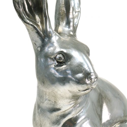 Product Deco rabbit silver H36cm