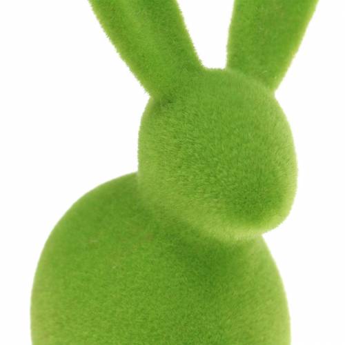 Product Bunny flocked colorful H13cm assorted 6 pieces