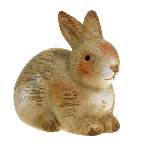 Floristik24 Bunny made of ceramic nature 7cm x 8cm 6pcs