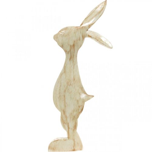 Floristik24 Decoration figure, bunny, spring decoration, Easter, wood decoration 30.5cm