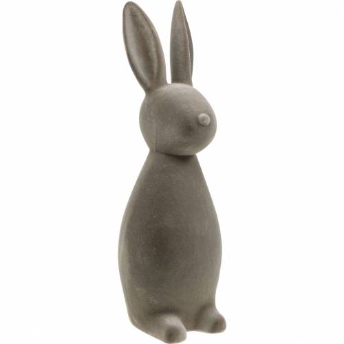 Bunny dark gray flocked Easter Bunny Easter decoration table decoration Easter