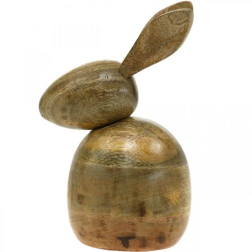 Floristik24 Sitting wooden rabbit, decorative rabbit, wooden decoration, Easter 18cm