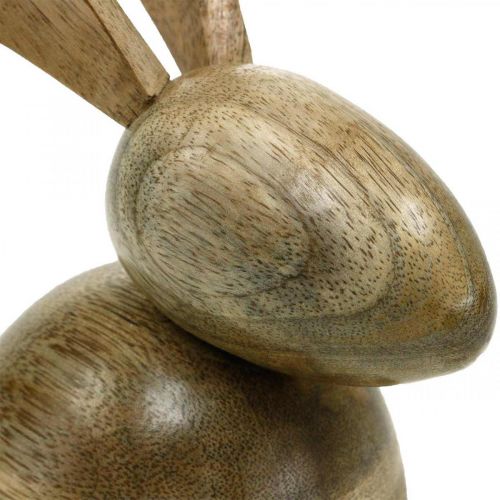 Floristik24 Sitting wooden rabbit, decorative rabbit, wooden decoration, Easter 18cm