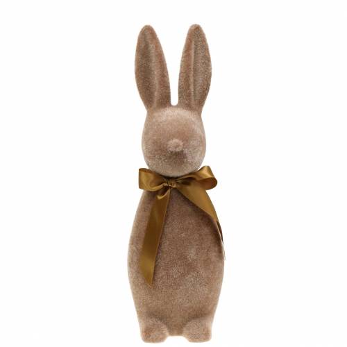 Floristik24 Bunny flocked brown H42cm