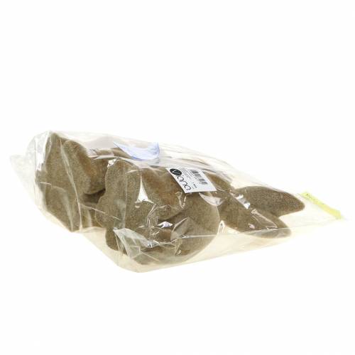 Product Easter decoration bunny sitting flocked brown H19cm 2 pcs