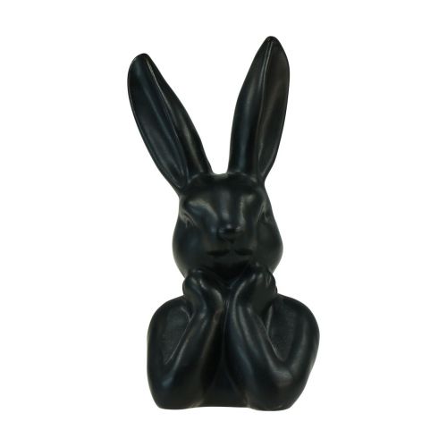 Product Rabbit thinking rabbit bust black 7×6×15cm