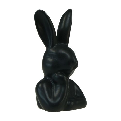 Floristik24 Rabbit thinking small rabbit bust black 6×4×10.5cm
