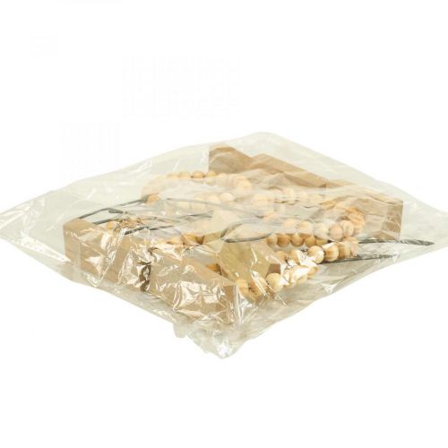 Product Rabbit Decoration Table Decoration Easter Wooden Beads Decoration Rust Ø6.5cm 6 Pcs