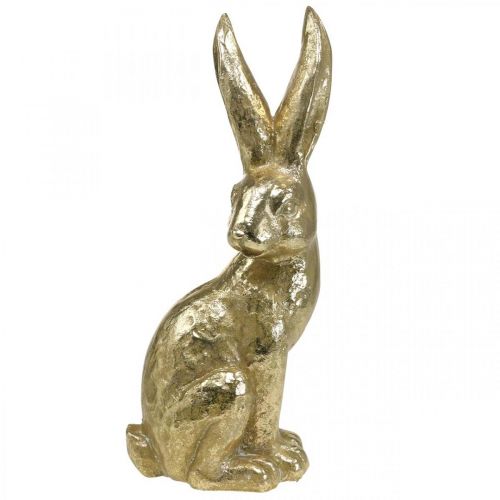 Floristik24 Decoration bunny large Easter bunny sitting gold 22×17×51.5cm