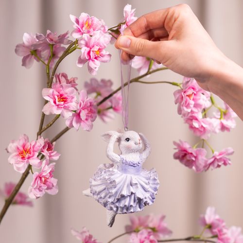 Product Ballerina bunny pendants, a highlight for Easter branches or Christmas trees, 12cm, 2 pieces