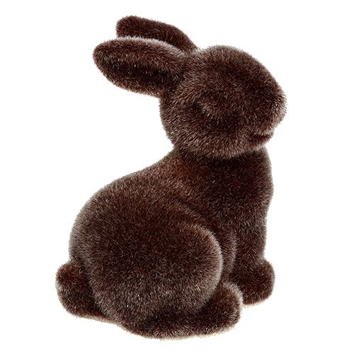 Floristik24 Bunny brown 5cm flocked 2pcs