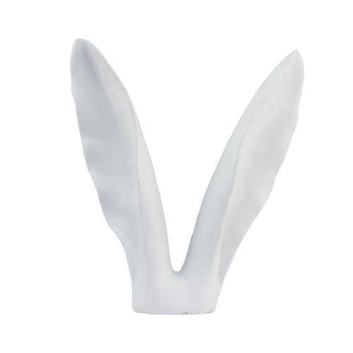 Floristik24 Rabbit decoration rabbit ears decoration white artificial stone 24×22×29cm