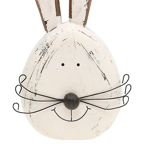 Floristik24 Hasenkopf cream standing 19cm