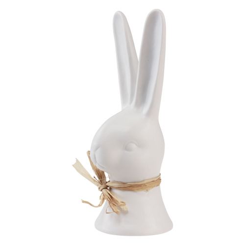 Floristik24 Rabbit head decoration Easter bunny white rabbit ceramic 17cm