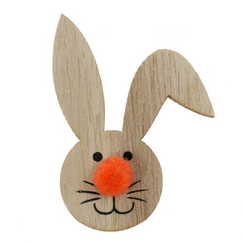 Floristik24 Easter bunnies wood in a glass 36pcs