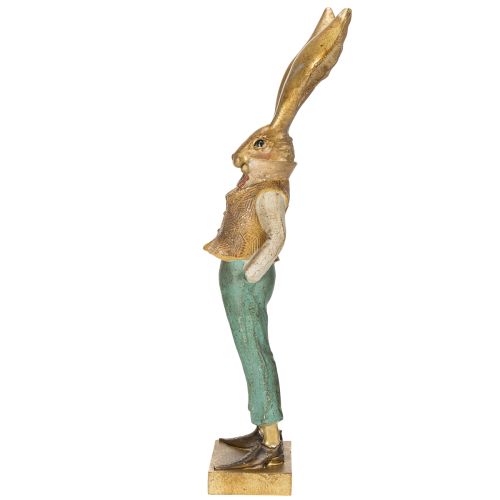 Product Rabbit figurine in outfit for harmonious seasonal home accents 53cm