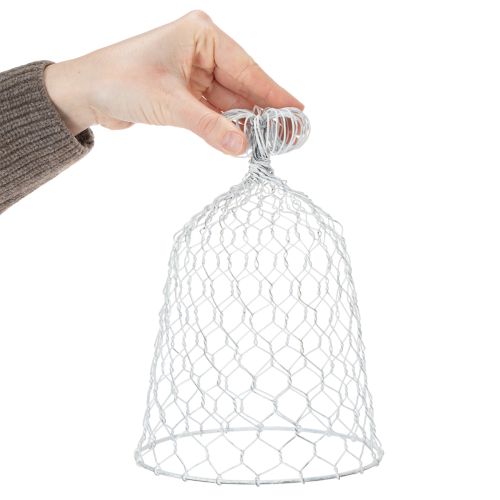 Product Vintage wire bell for rustic country-style table decorations, 23cm