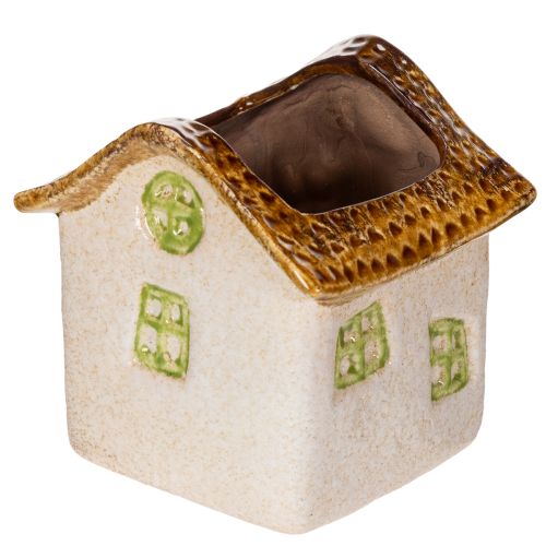 Product Ceramic planting house, rustic style for a cozy atmosphere, 11cm