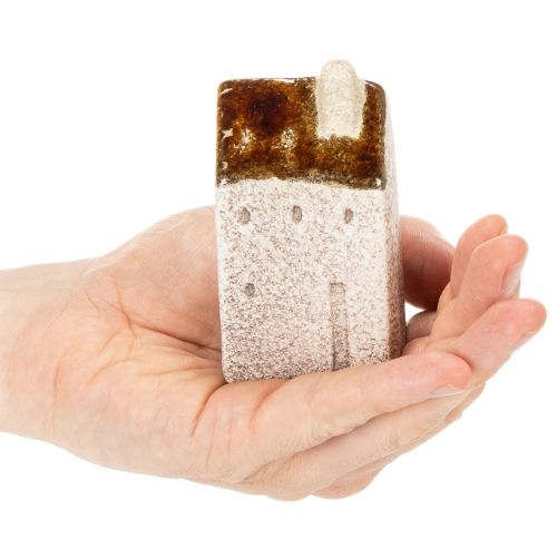 Decorative ceramic miniature houses set, table decoration, 9cm, 3 pieces | Floristik24.co.uk