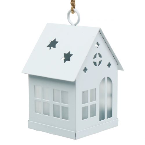Floristik24 House with lighting white 6cm x 6cm H12cm 3pcs