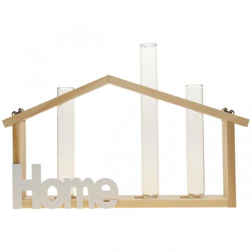 Product Wall decoration wood deco home test tube 27.5x4.5x14.5cm