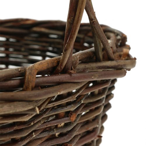 Product Handle basket willow oval 28cm x 20cm