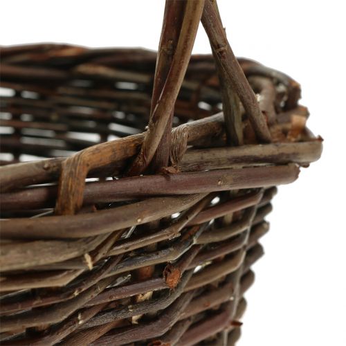 Handle basket willow oval 28cm x 20cm | Floristik24.co.uk