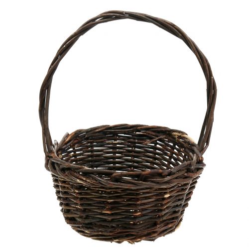 Handle basket willow oval 28cm x 20cm | Floristik24.co.uk