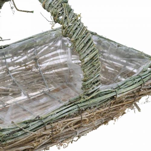 Product Basket for planting, flower basket, vine twigs Shabby-Chic L42cm / 34cm / 28cm set of 3