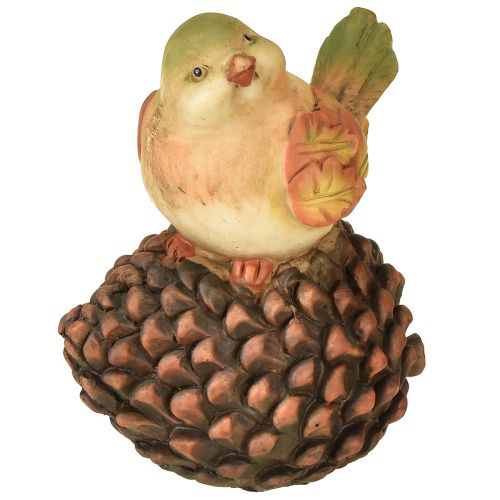Floristik24 Autumn decoration bird decoration cone bird figure autumn H19cm