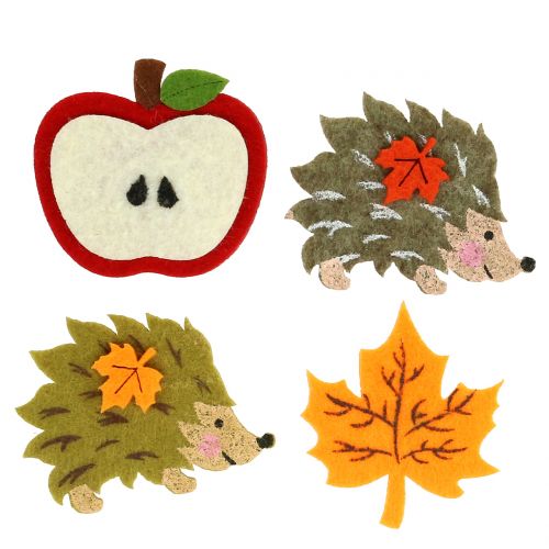 Floristik24 Autumn decoration for spreading and sticking felt 12pcs