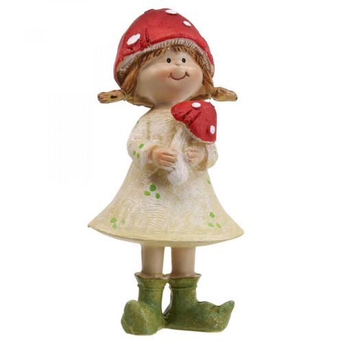 Floristik24 Autumn children decorative figures boy and girl mushroom children 2pcs