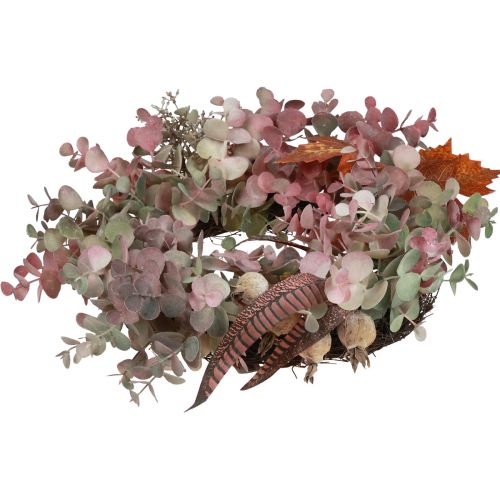 Floristik24 Door wreath eucalyptus eucalyptus wreath artificial autumn Ø35cm