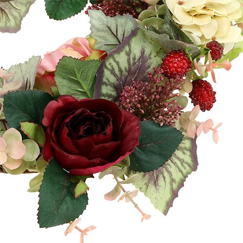 Floristik24 Autumn wreath with flowers, berries Ø38cm