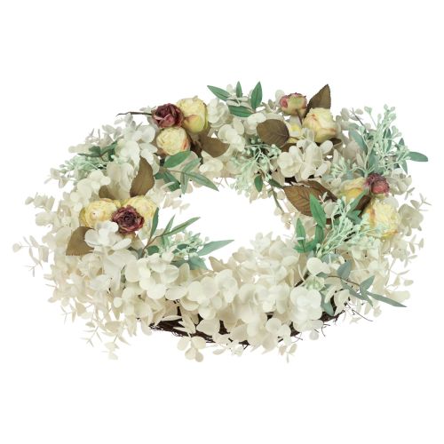 Product Door wreath eucalyptus eucalyptus wreath artificial bleached Ø50cm