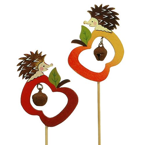 Floristik24 Autumn sticks hedgehog with apple 7cm 12pcs