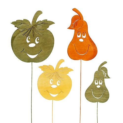 Floristik24 Autumn plug apple, pear mixed assort. L33cm 12pcs