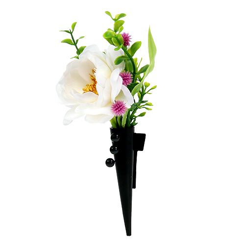 Men&#39;s pin with magnet Black, matt