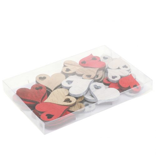 Floristik24 Heart Mix for sprinkling 3.5cm - 4.5cm 48 pcs