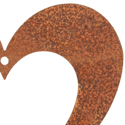 Product Heart Rust Decoration Heart Metal Rust 15cm 6 Pcs