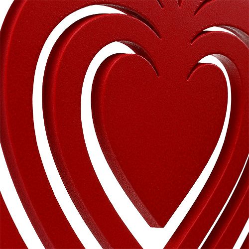 Floristik24 Heart red from foam 40cm